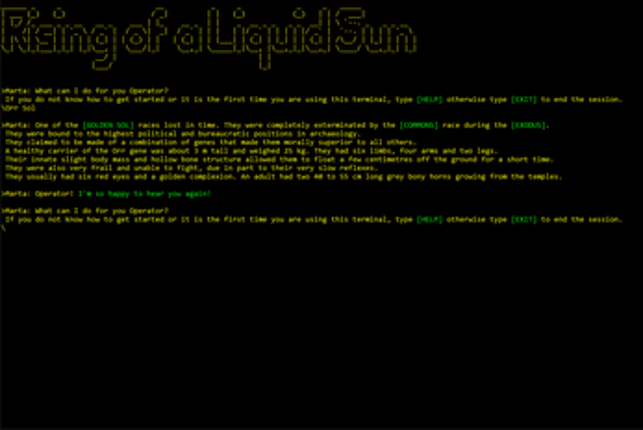 Rising of a Liquid Sun Image