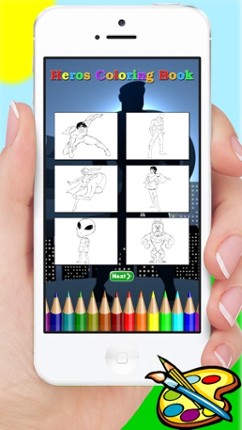 Super Hero Alien & Monster Coloring Book - Drawing for kids Image