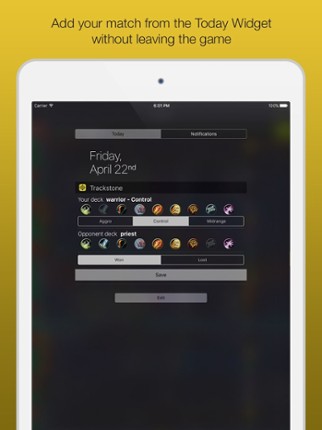 Trackstone - Deck tracker screenshot