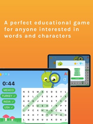 Wormie Word Search screenshot