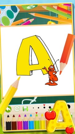 ABC Animals Coloring Book Painting Games for Toddler Preschool and Kids Image