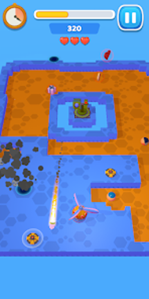 Air Xonix Qix Arcade Game screenshot