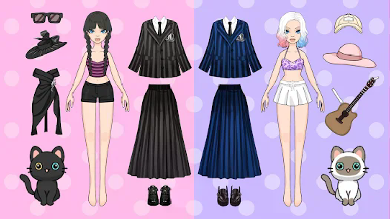 Magic Paper Dolls Dress Up DIY screenshot