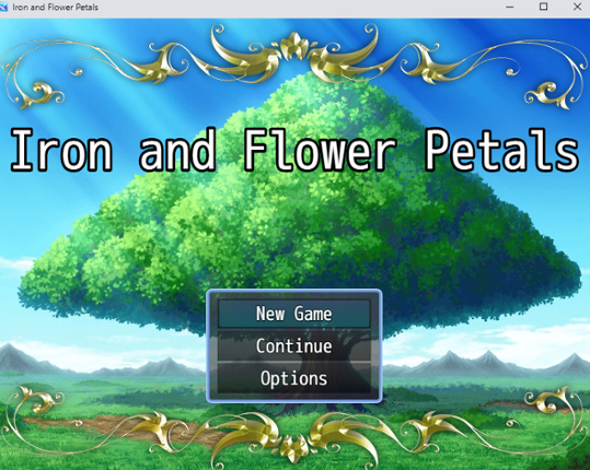 Iron and Flower Petals Image
