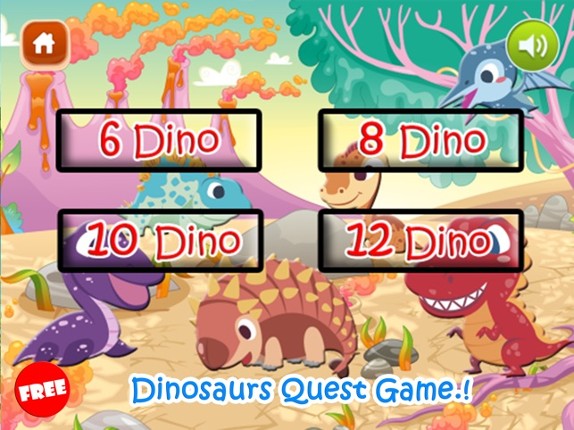 Little Dinosaur Quest - Match Games Free For Kids screenshot