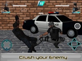 Police Karate Fighting Warrior Image