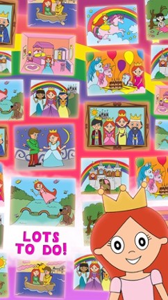 Princess Fairy Tale Coloring Wonderland for Kids and Family Preschool Free Edition screenshot