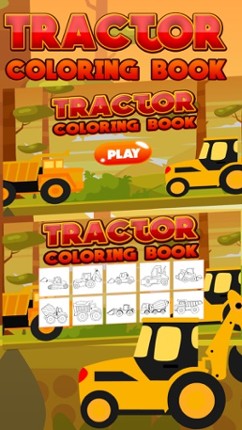 Tractor Coloring Kids Game Image
