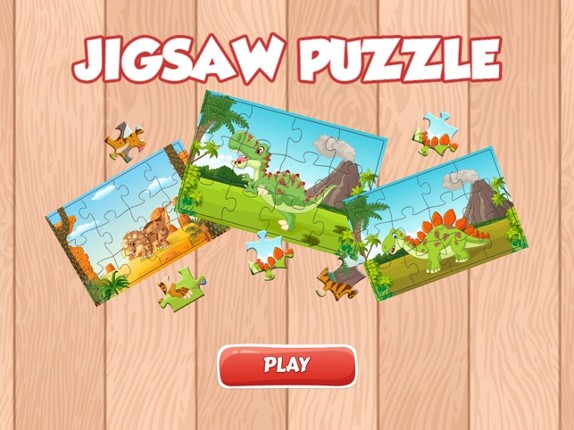 Cute Dinosaur Jigsaw Puzzles Games for Kids Free screenshot