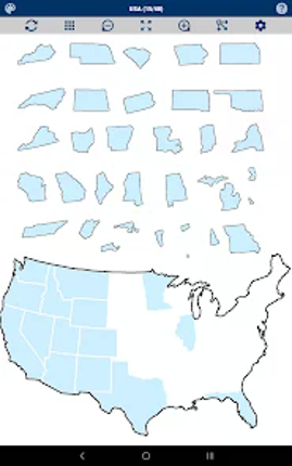 USA Map Puzzle screenshot