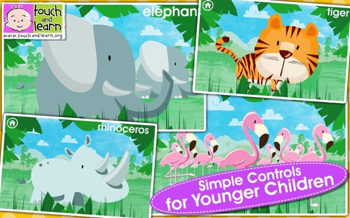 Peekaboo Zoo - Who's Hiding? A fun &amp; educational introduction to Zoo Animals and their Sounds - by Touch &amp; Learn Image