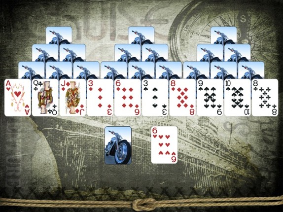Pyramid Solitaire for iPad. Image