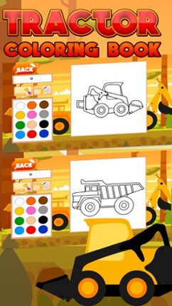 Tractor Coloring Kids Game screenshot