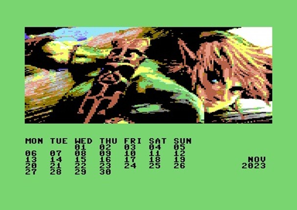 Zelda (The Legend of) 2023 C64 Calendar Image