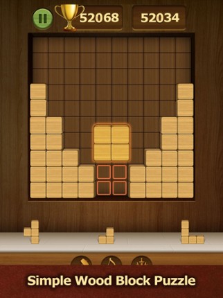 3D Wood Block Puzzle : Hexa! Image