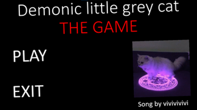 Demonic little grey cat THE GAME Image