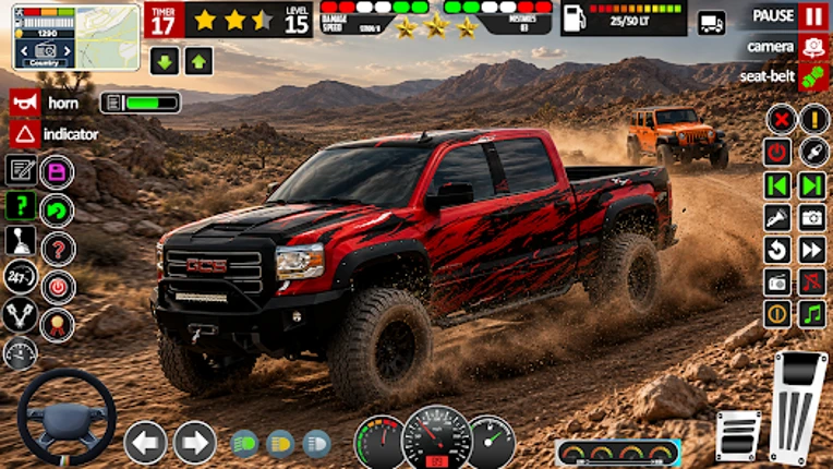 SUV Offroad 4x4 Jeep Game 3d Image