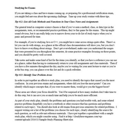 Confident Programmer Study Tips Image