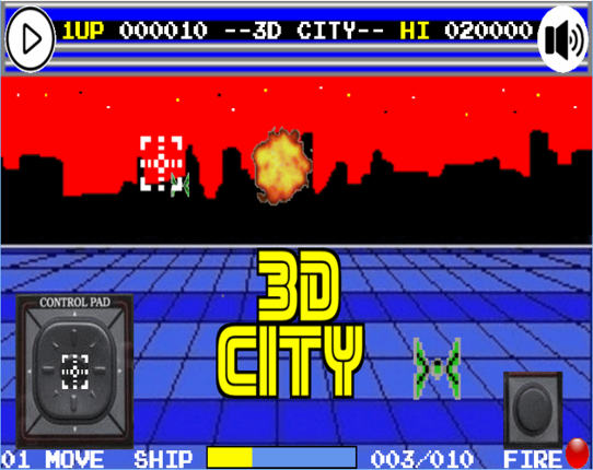 Retro 3D City Image