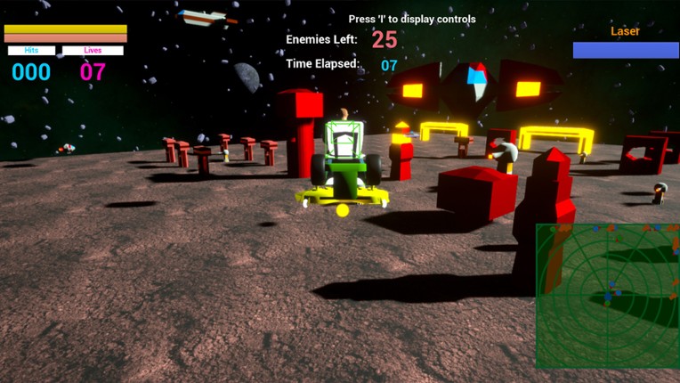 Lawnmower Game: Space Fight screenshot