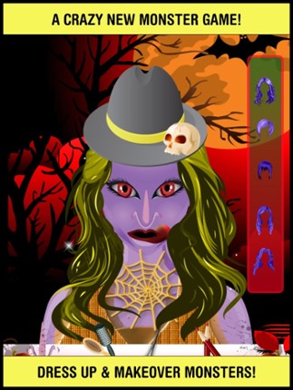 Monster Dress Up High School Salon Party: make-up hair makeover games for girl teens kids screenshot