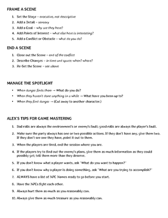 Quick Reference GM Book for Dungeon World Image