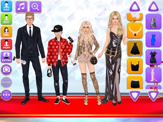 Superstar Family Dress Up Game screenshot