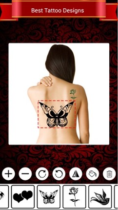 Tattoo photo editor studio - piercing and inked tattoos designs from real artist salon for girls and boys screenshot