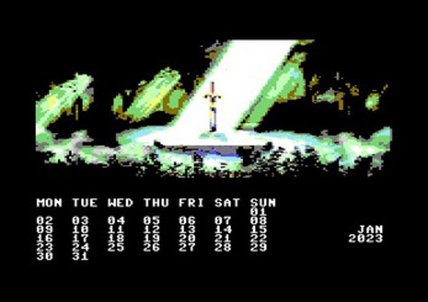 Zelda (The Legend of) 2023 C64 Calendar Image