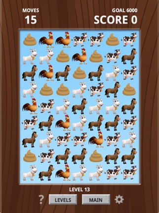 Farm Animal Match Up Game screenshot