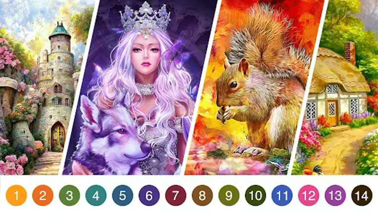 Daily Coloring Paint by Number Image