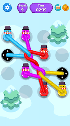 Tangled Line-Knot Untie Puzzle screenshot