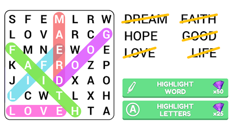 Word Search Puzzle Game screenshot