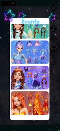 Ice vs Fire magic dress up screenshot