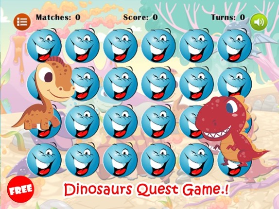 Little Dinosaur Quest - Match Games Free For Kids screenshot