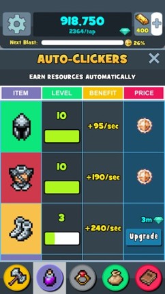 Mine Clicker - Pickaxe Block Mining Idle Games, Clicker Games screenshot