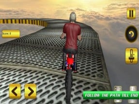 Stunt Bike Rider On Impossible Image