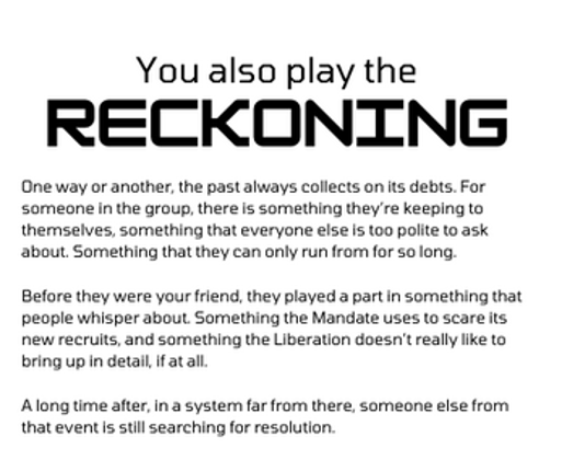 The Drifter's Reckoning (g2e Role) Image