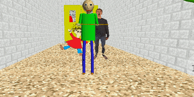 Games like Baldi's Basics but everyone is small expect you Preset