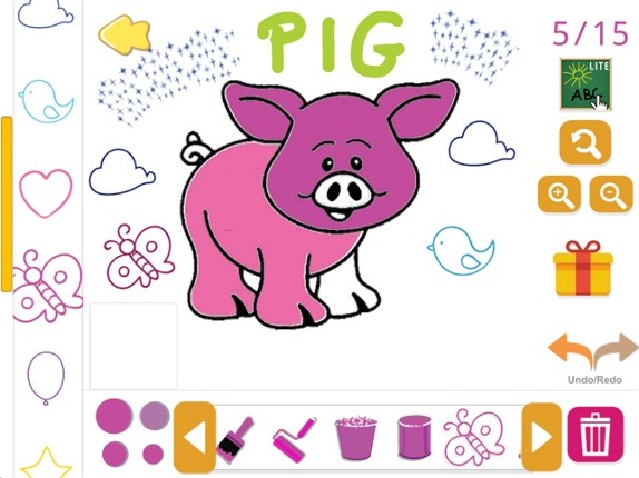 Coloring Pets Book with finger screenshot