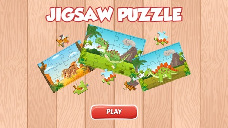 Cute Dinosaur Jigsaw Puzzles Games for Kids Free screenshot