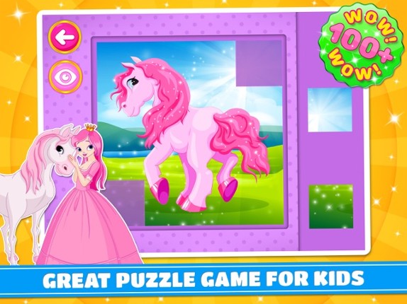 Cute Ponies & Unicorns Puzzles : Logic Game Image