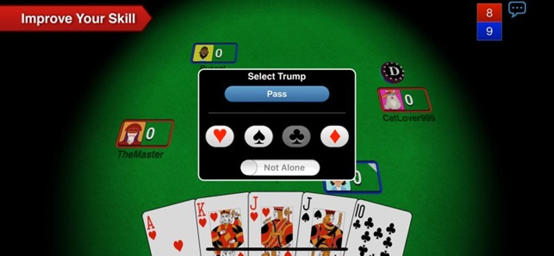 Euchre 3D screenshot