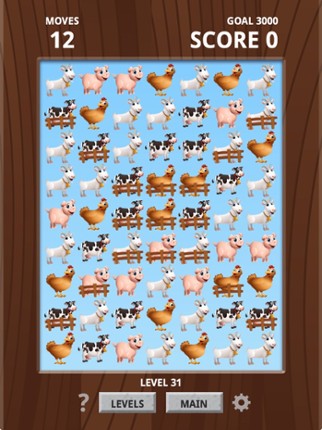 Farm Animal Match Up Game screenshot