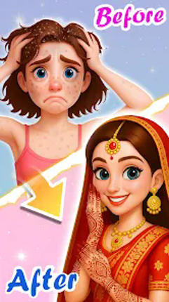 Royal Bride Mehndi Salon Game screenshot