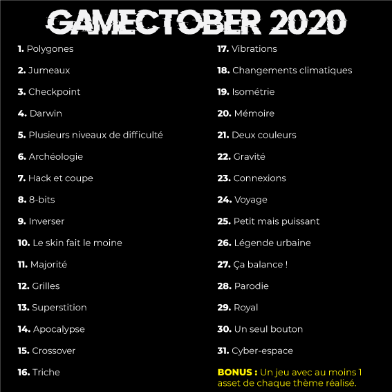 Games like Gamectober 2020