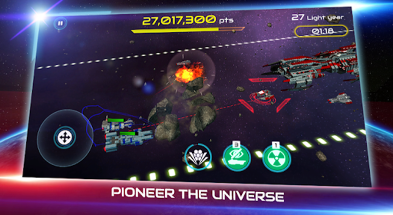 Starship battle screenshot