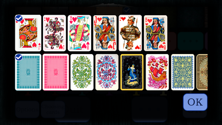 Solitaires screenshot
