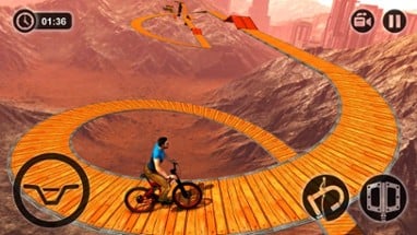 Impossible BMX Bicycle Stunt Rider Image