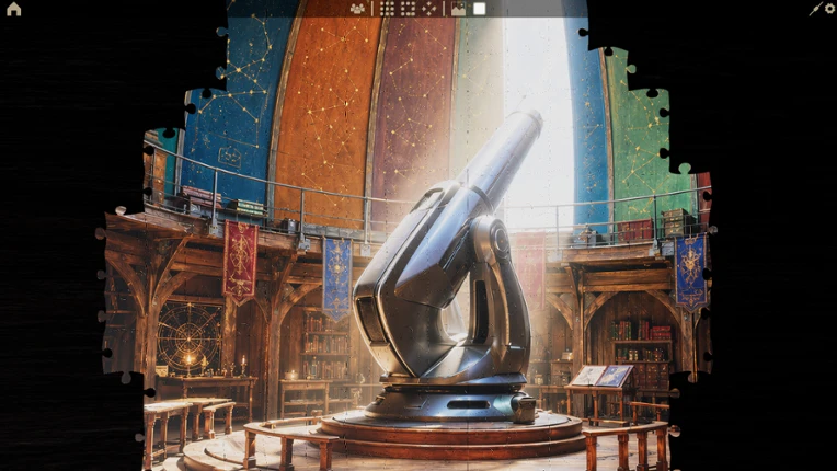 Jigsaw Diorama: The Alchemist and the Eclipse Image